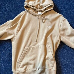 Nike Men's Tan Hoodie Sweater